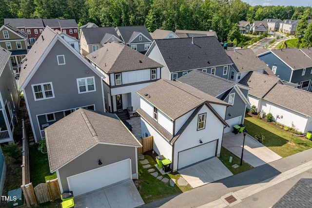 1008 Whistler St, Durham, NC 27713 - aerial perspective of suburban area