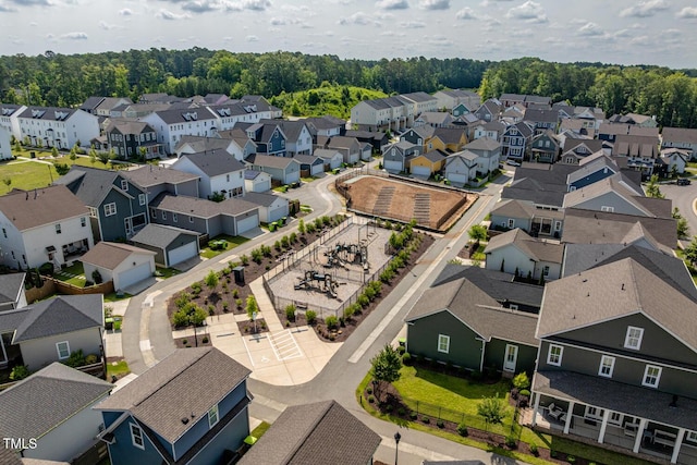 1008 Whistler St, Durham, NC 27713 - aerial perspective of suburban area