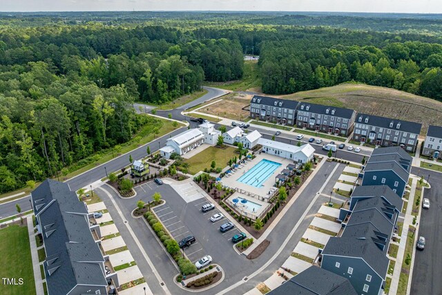 1008 Whistler St, Durham, NC 27713 - drone / aerial view of a heavily wooded area
