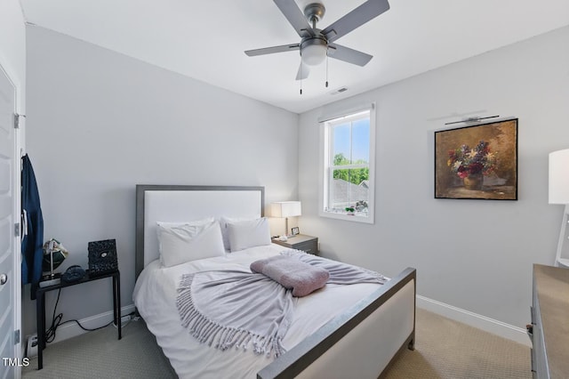 1008 Whistler St, Durham, NC 27713 - bedroom with carpet flooring and a ceiling fan