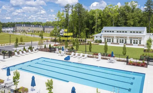 1008 Whistler St, Durham, NC 27713 - community pool featuring a patio area