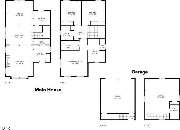 1008 Whistler St, Durham, NC 27713 - view of home floor plan