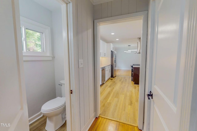 303 Winhaven St, Roxboro, NC 27573 - bathroom with wood finished floors and recessed lighting