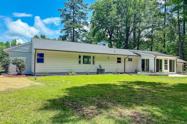 303 Winhaven St, Roxboro, NC 27573 - view of front facade with a front lawn and a chimney