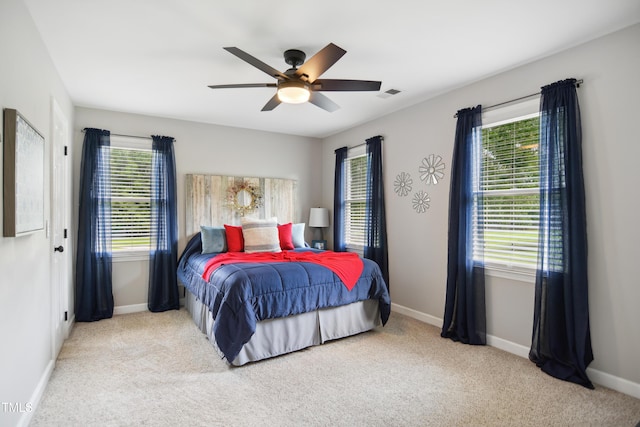 633 Fleming Rd, Youngsville, NC 27596 - bedroom featuring carpet and ceiling fan