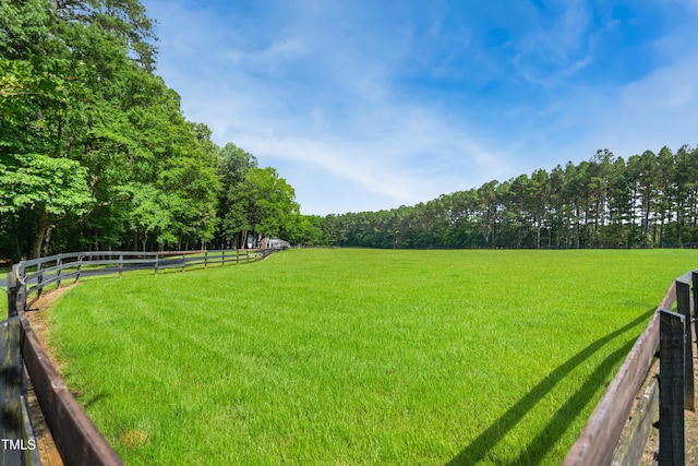 633 Fleming Rd, Youngsville, NC 27596 - view of yard featuring a wooded view and a view of rural / pastoral area
