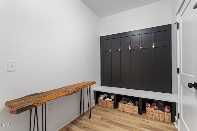 88 Priscilla Ln, Fuquay Varina, NC 27526 - mudroom featuring light wood-style flooring and baseboards