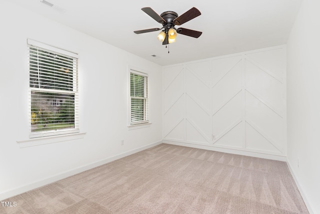1006 Mingo Pl, Knightdale, NC 27545 - empty room featuring light carpet and a ceiling fan
