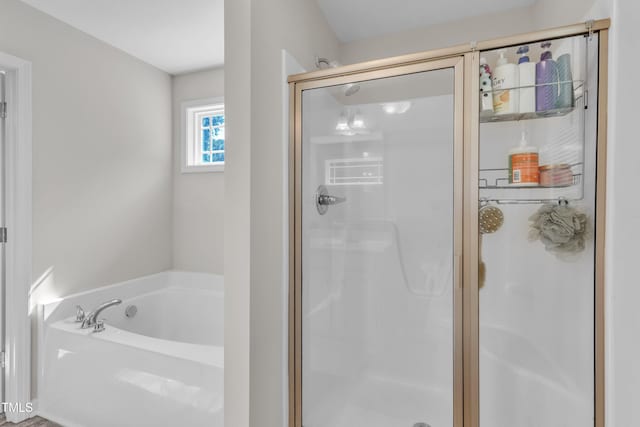 39 All Aboard Cir, Willow Springs, NC 27592 - bathroom with a shower stall and a bath