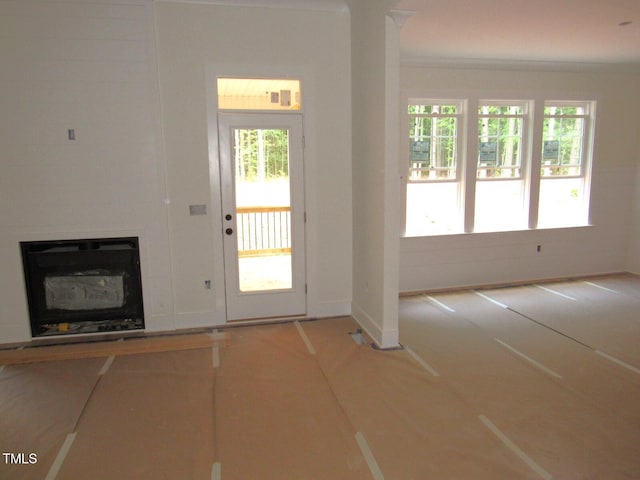 1155 Shonele Ln, Stem, NC 27581 - foyer featuring healthy amount of natural light and a fireplace