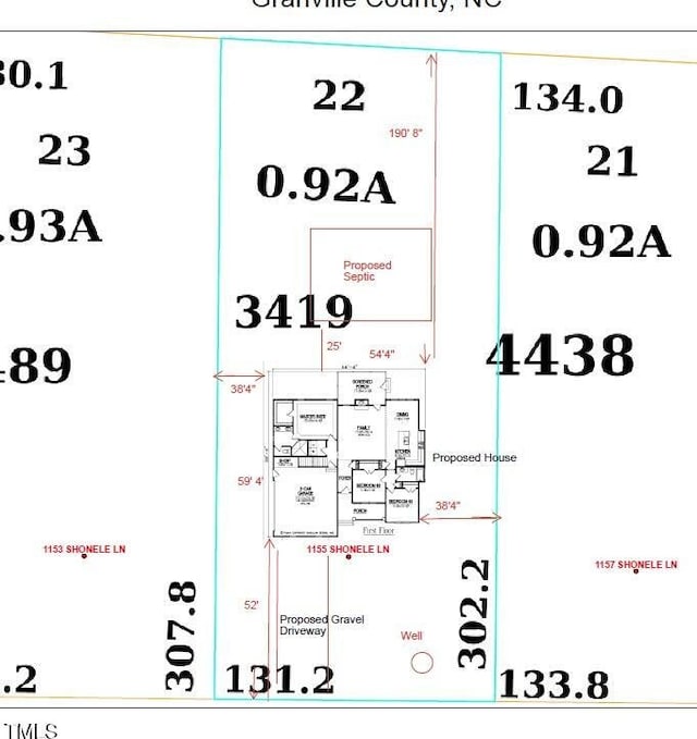 1155 Shonele Ln, Stem, NC 27581 - view of property floor plan