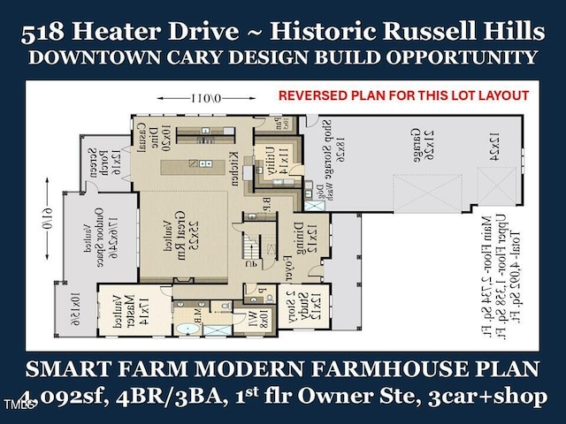 518 Heater Dr Unit B, Cary, NC 27511 - view of room layout