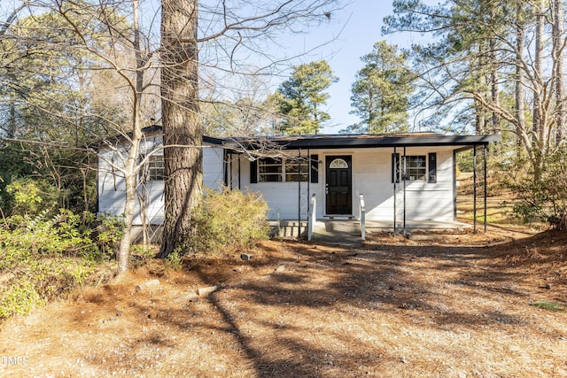 3013 Avery St, Raleigh, NC 27610 - view of front of property with concrete block siding