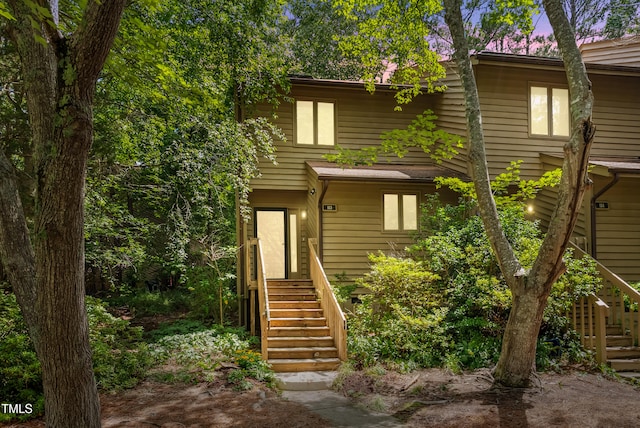 113 Twisted Oak Pl, Durham, NC 27705 - view of front of property with stairway