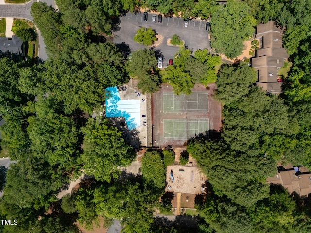 113 Twisted Oak Pl, Durham, NC 27705 - aerial view of a pool area