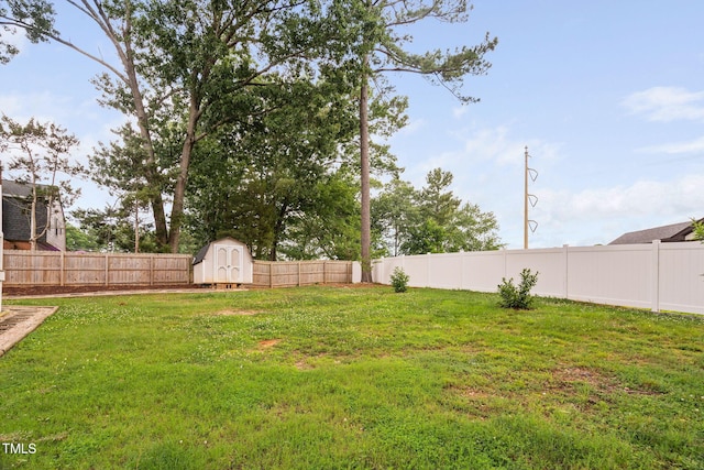 5400 Kaplan Dr, Raleigh, NC 27606 - fenced backyard with a storage unit