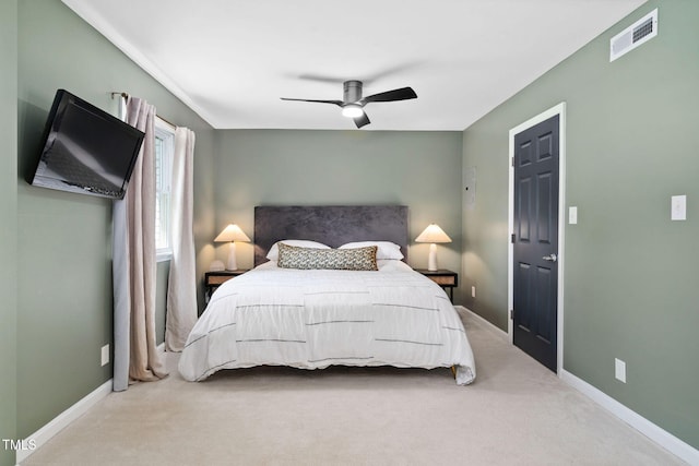 5400 Kaplan Dr, Raleigh, NC 27606 - bedroom with carpet floors and a ceiling fan