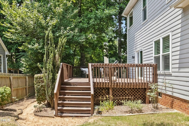 5301 Denmead Way, Raleigh, NC 27613 - deck with stairs