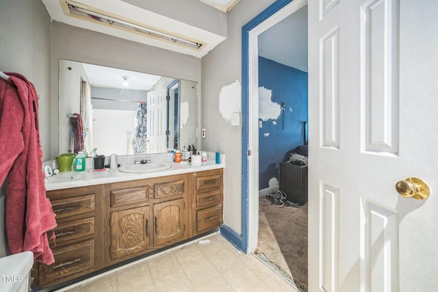2504 Lancaster Rd NW, Wilson, NC 27896 - full bathroom featuring vanity and baseboards