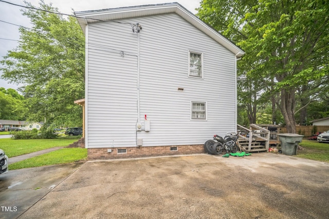 2504 Lancaster Rd NW, Wilson, NC 27896 - view of home's exterior with crawl space