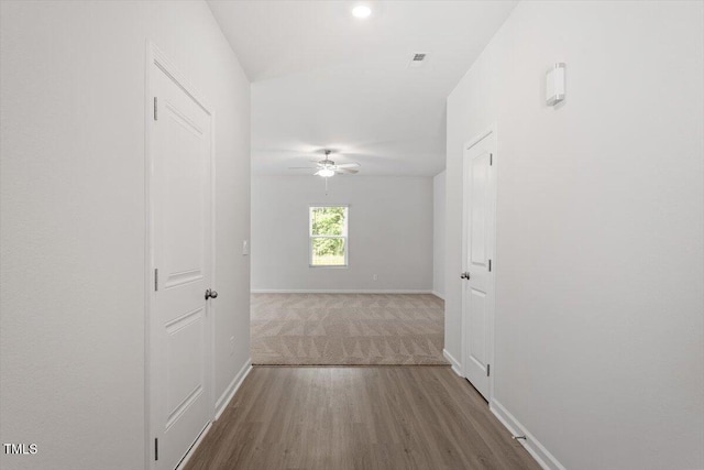 154 Taverners Ln, Angier, NC 27501 - corridor with baseboards and wood finished floors