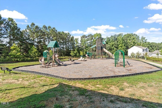154 Taverners Ln, Angier, NC 27501 - community playground featuring view of wooded area