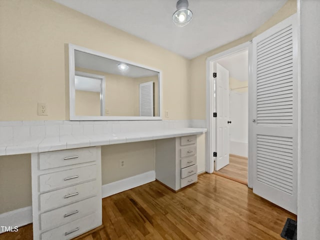 3205 Marita Dr, Fayetteville, NC 28301 - unfurnished office featuring wood finished floors and built in study area
