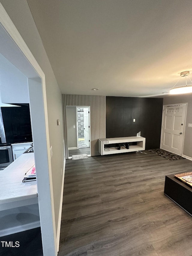5809 Iris Lake Ct, Raleigh, NC 27604 - living area with wood finished floors and baseboards