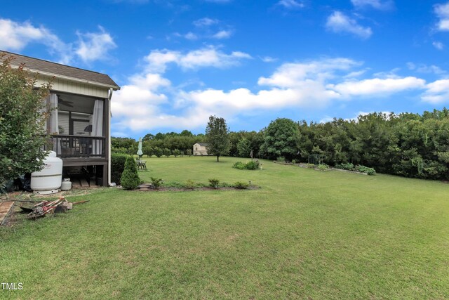 71 Smithsanders Ct, Smithfield, NC 27577 - view of green lawn featuring a sunroom