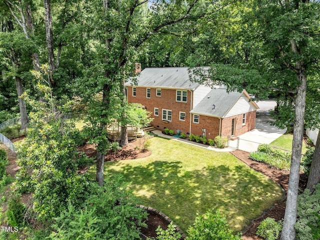 1304 Sandpiper Ct, Raleigh, NC 27615 - view from above of property