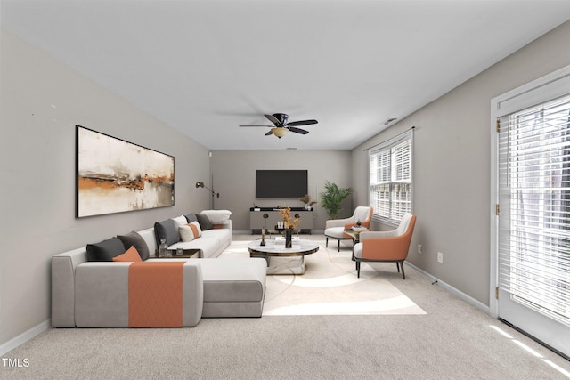 2037 Summer Shire Way, Raleigh, NC 27604 - living area with a ceiling fan and carpet