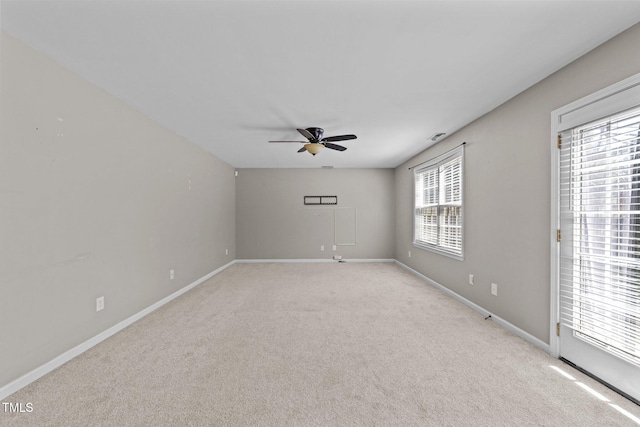2037 Summer Shire Way, Raleigh, NC 27604 - empty room featuring ceiling fan and light carpet