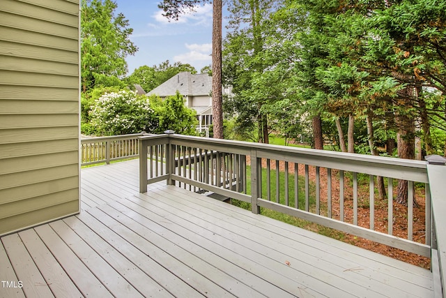 2218 Watersglen Dr, Apex, NC 27502 - view of wooden terrace