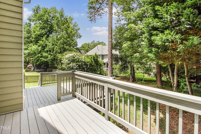 2218 Watersglen Dr, Apex, NC 27502 - view of wooden terrace