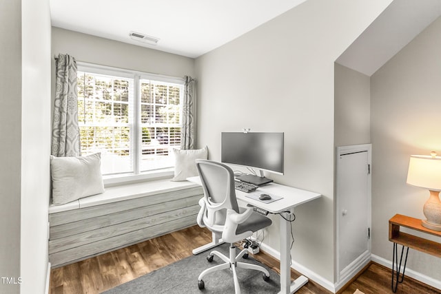 2218 Watersglen Dr, Apex, NC 27502 - office space with wood finished floors and baseboards