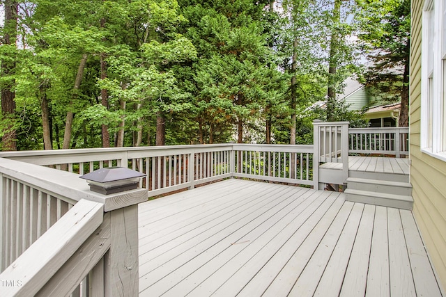 2218 Watersglen Dr, Apex, NC 27502 - view of wooden deck