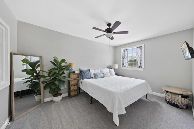 1500 River Mill Dr Unit 310, Wake Forest, NC 27587 - bedroom with carpet and a ceiling fan