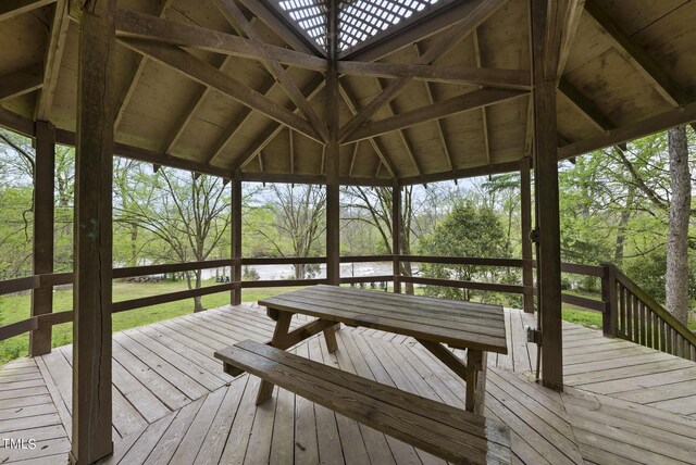 1500 River Mill Dr Unit 310, Wake Forest, NC 27587 - wooden deck featuring a water view