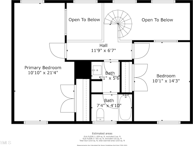 1500 River Mill Dr Unit 310, Wake Forest, NC 27587 - view of room layout