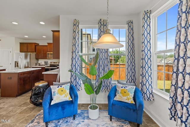 120 Misty Grove Trl, Franklinton, NC 27525 - sitting room featuring recessed lighting and baseboards