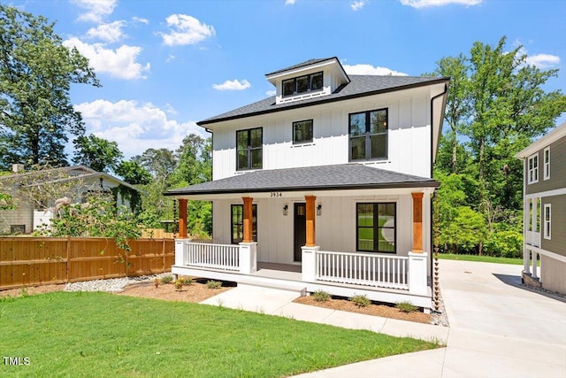 3934 Old Chapel Hill Rd, Durham, NC 27707 - view of front of home featuring a porch and roof with shingles