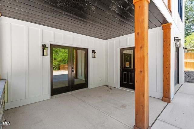 3934 Old Chapel Hill Rd, Durham, NC 27707 - view of patio with french doors