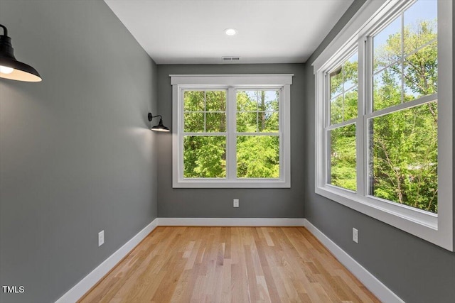 3934 Old Chapel Hill Rd, Durham, NC 27707 - empty room featuring light wood-type flooring and recessed lighting