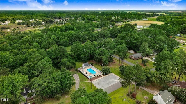 204 Paul Pl, Goldsboro, NC 27534 - bird's eye view of a forest and a pool area