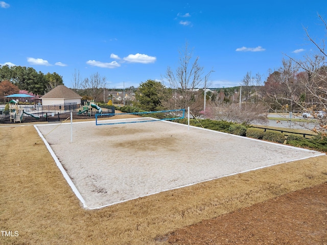 413 Westfalen Dr, Cary, NC 27519 - view of community featuring volleyball court