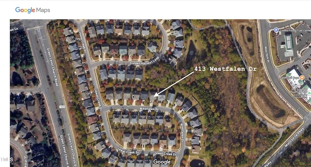 413 Westfalen Dr, Cary, NC 27519 - map of property location