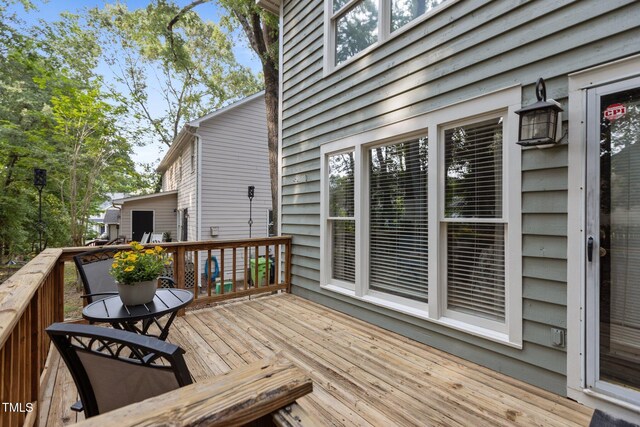 1815 Crystal Downs Ln, Raleigh, NC 27604 - view of wooden terrace