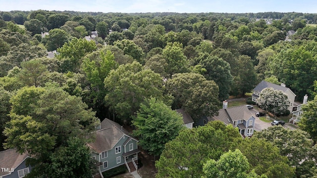 1815 Crystal Downs Ln, Raleigh, NC 27604 - bird's eye view of a heavily wooded area
