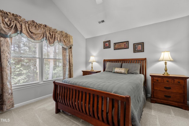 1815 Crystal Downs Ln, Raleigh, NC 27604 - bedroom with carpet flooring and vaulted ceiling