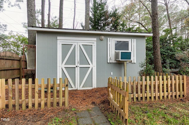1821 Kelly Glen Dr, Apex, NC 27502 - view of shed with cooling unit